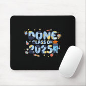 #done Cl of 2025 Blue Theme Dog Abschluss for Men Mousepad (Mit Mouse)