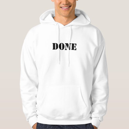 DONE HOODIE (Vorderseite)