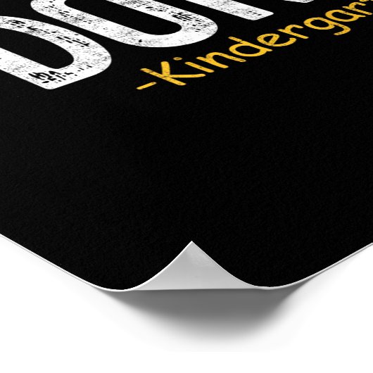 Done Kindergarten Abschluss 2025 Geschenklehrer La Poster (Ecke)