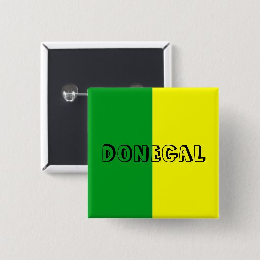 Donegal Flag Button Abzeichen (Vorne & Hinten)