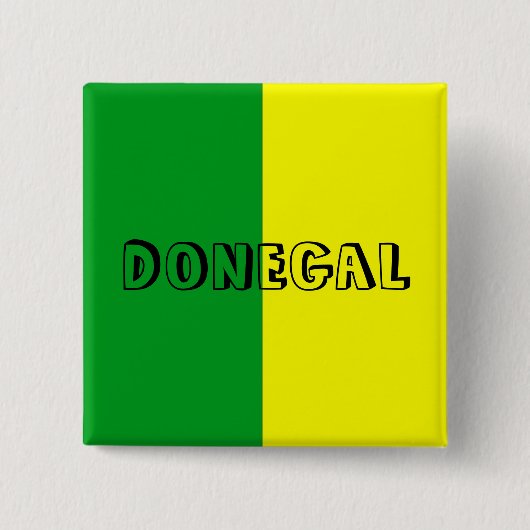 Donegal Flag Button Abzeichen (Vorderseite)