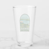 Donegal Ireland Retro Travel Art Vintag Glas (Rückseite)