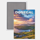 Donegal Ireland Travel Magnet (Vorderseite/Rückseite)