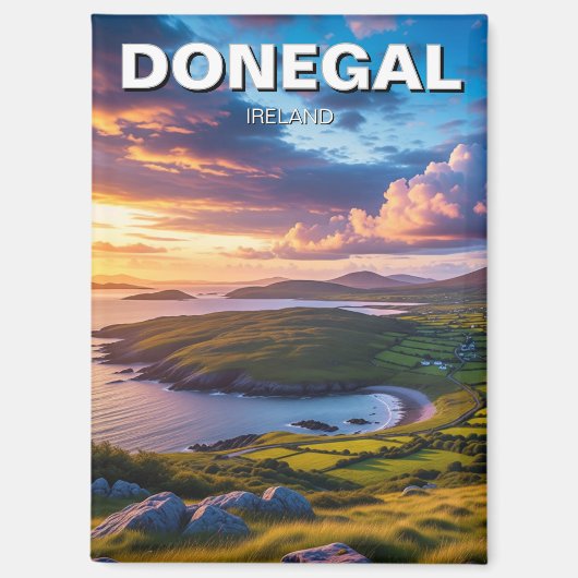 Donegal Ireland Travel Magnet (Vorderseite)