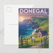 Donegal Irland Feiertagspostkarte (Vorne/Hinten)