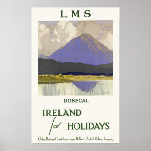 Donegal, Irland für Feiertage Poster