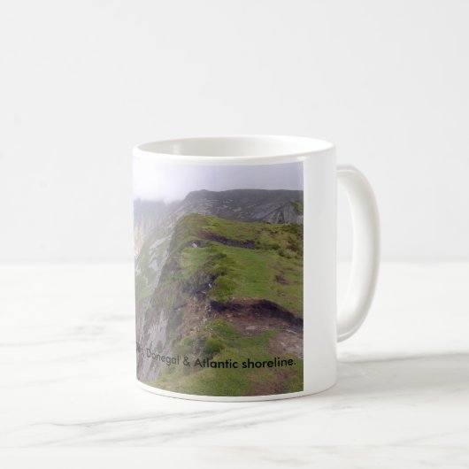 Donegal Irland, Sliabh League Cliffs & Atlantic Kaffeetasse (VorderseiteRechts)