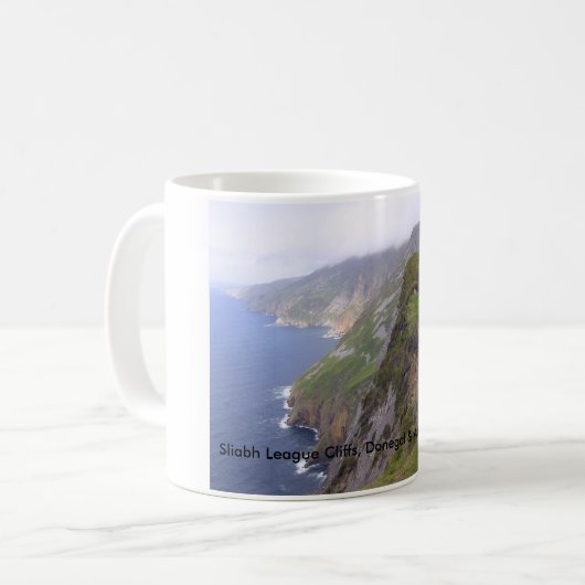 Donegal Irland, Sliabh League Cliffs & Atlantic Kaffeetasse (Vorderseite Links)