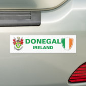 Donegal Irland Wappen und irische Flagge Autoaufkleber (Auf Auto)