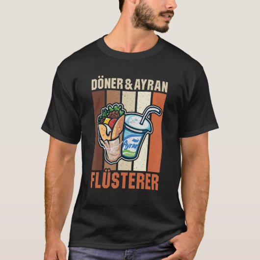 Doner Kebab Ayran Turkish Cuisine Fastfood Dürüm T-Shirt (Vorderseite)