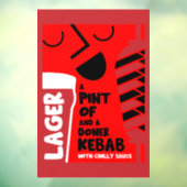 Doner Kebab Fensteraufkleber (Blatt 3)