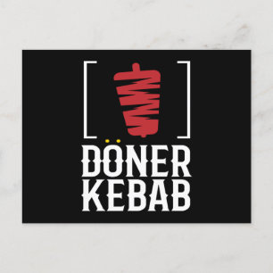 Döner Kebab Kebab Rotisserie Snack Postkarte