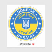 Donetsk Ukraine Aufkleber (Blatt)