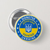 Donetsk Ukraine Button (Vorne & Hinten)