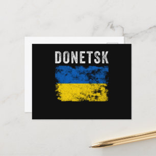 Donetsk Ukraine Ukrainisches Patriotik Postkarte