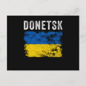 Donetsk Ukraine Ukrainisches Patriotik Postkarte (Vorderseite)