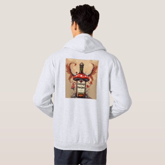 Donfungi Logo Kapuzenpullover Hoodie (Schwarz voll)