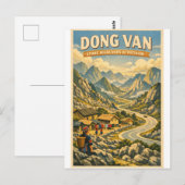 Dongvan Karst Plateau, Ha Giang, Vietnam Postkarte (Vorne/Hinten)