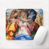 Doni Tondo, Doni Madona (Detail), Michelangelo, 15 Mousepad (Mit Mouse)