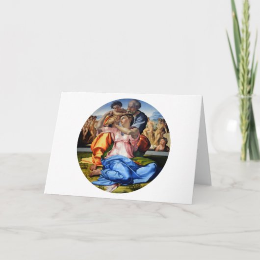 Doni Tondo, Doni Madona, Michelangelo, 1507 Karte (Vorderseite)