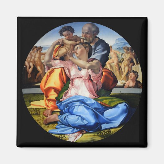 Doni Tondo, Doni Madona, Michelangelo, 1507 Magnet (Vorne)
