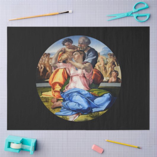 Doni Tondo, Doni Madona, Michelangelo, 1507 Seidenpapier (Basteln)