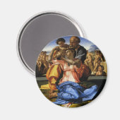 Doni Tondo oder Doni Madonna von Michelangelo Magnet (Vorderseite/Rückseite)
