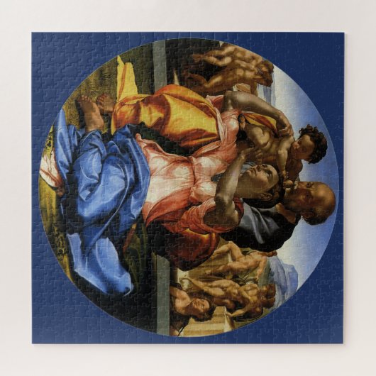 Doni Tondo oder Doni Madonna von Michelangelo Puzzle (Horizontal)