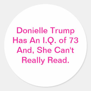 Donielle Trump Kann Hankamer Artjunkhaus nicht les Runder Aufkleber
