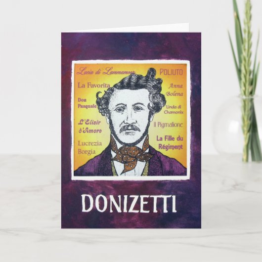 Donizetti Karte (Vorderseite)