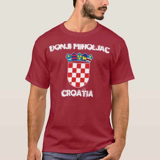 Donji Miholjac, Kroatien mit Wappen T-Shirt (Vorderseite)