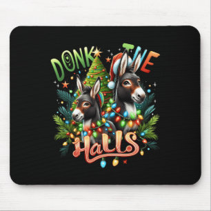 Donk die Hallen Weihnachtsgestecke in Christus gek Mousepad