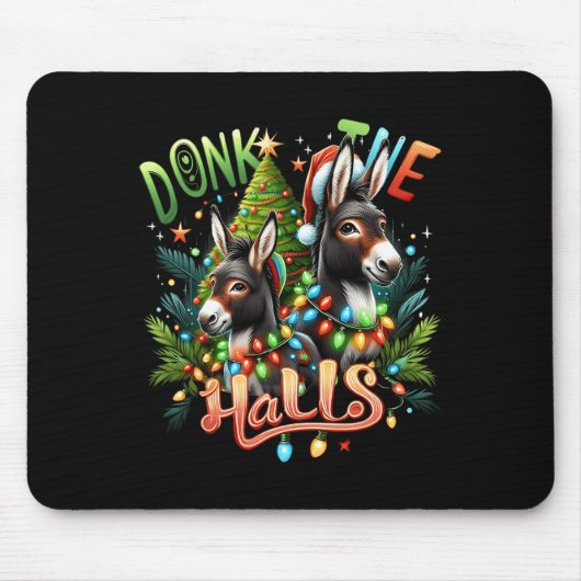 Donk die Hallen Weihnachtsgestecke in Christus gek Mousepad (Vorne)