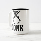 DONK - Schwarzes auf Weiß - Tasse (Vorderseite Links)