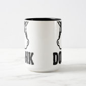 DONK - Schwarzes auf Weiß - Tasse (Mittel)