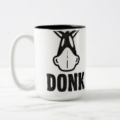 DONK - Schwarzes auf Weiß - Tasse (Links)