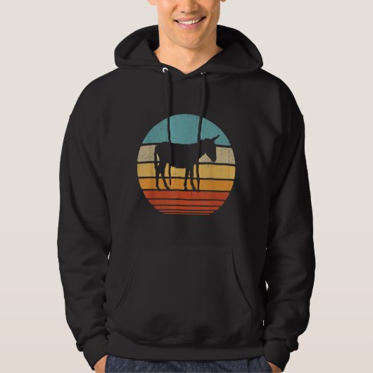 Donkey 60er 70er gibt Bauer Männer Landwirtschaft Hoodie (Vorderseite)