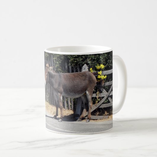 Donkey am Tor Kaffeetasse (VorderseiteRechts)