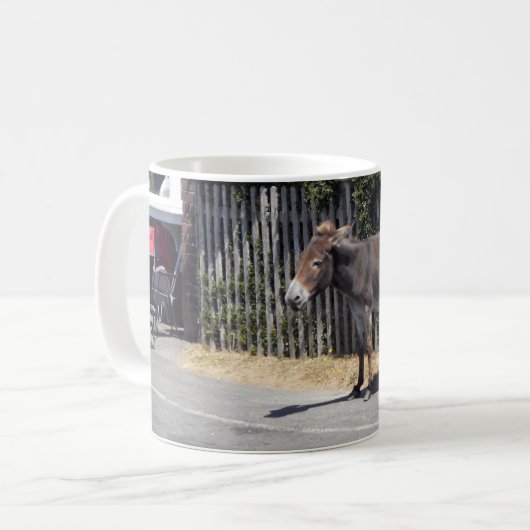 Donkey am Tor Kaffeetasse (Vorderseite Links)