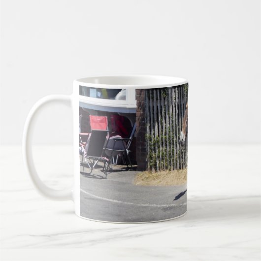 Donkey am Tor Kaffeetasse (Links)