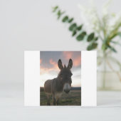 Donkey Art Postkarte (Stehend Vorderseite)