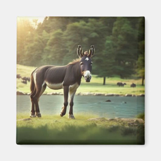 Donkey, Asinus, Jackass, Mule, Burro, WildAss Magnet (Vorne)