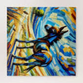 Donkey auf Grassland 600 Piece Puzzle (Horizontal)