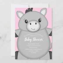 Donkey Baby Dusche Rosa