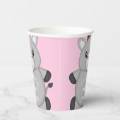 Donkey Baby Dusche Rosa Pappbecher (Rechts)