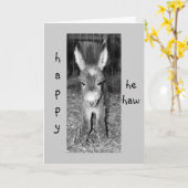 DONKEY BABY SAGT IHNEN GLÜCKLICH "ER HAT" GEBURTST KARTE (Gelbe Blume)