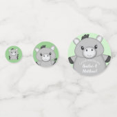 Donkey Baby Shower Green Konfetti (Vorderseiten)