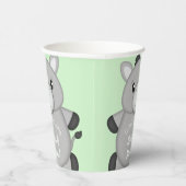 Donkey Baby Shower Green Pappbecher (Rechts)