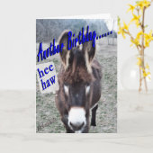 Donkey Birthday anpassen Karte (Gelbe Blume)