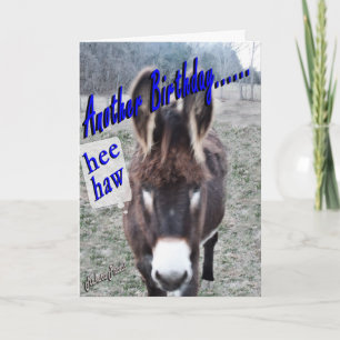 Donkey Birthday anpassen Karte